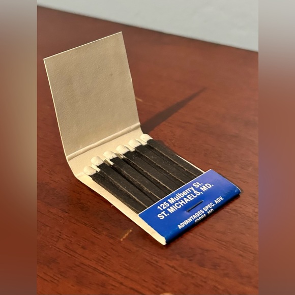 Vintage Matchbook Town Dock Restaurant St Michaels Maryland MD Matches Mulberry - Picture 6 of 12